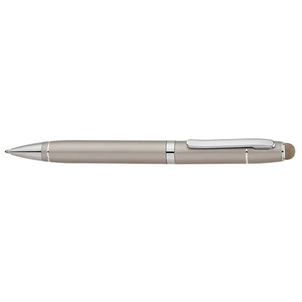 Twist action ballpoint pen with aluminum construction, chrome accents, twist tip,... from ASI 67866 Logomark/Valumark