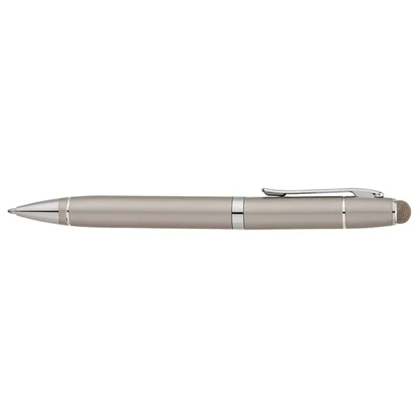 Twist action ballpoint pen with aluminum construction, chrome accents, twist tip,... from ASI 67866 Logomark/Valumark