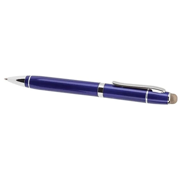 Twist action ballpoint pen with aluminum construction, chrome accents, twist tip,... from ASI 67866 Logomark/Valumark