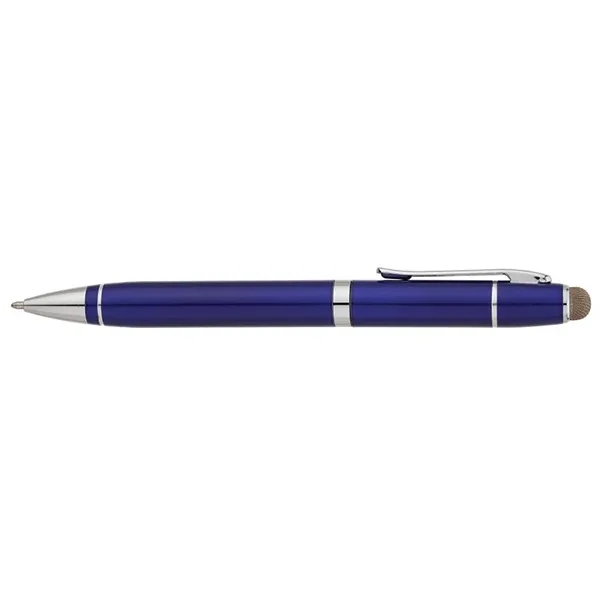 Twist action ballpoint pen with aluminum construction, chrome accents, twist tip,... from ASI 67866 Logomark/Valumark