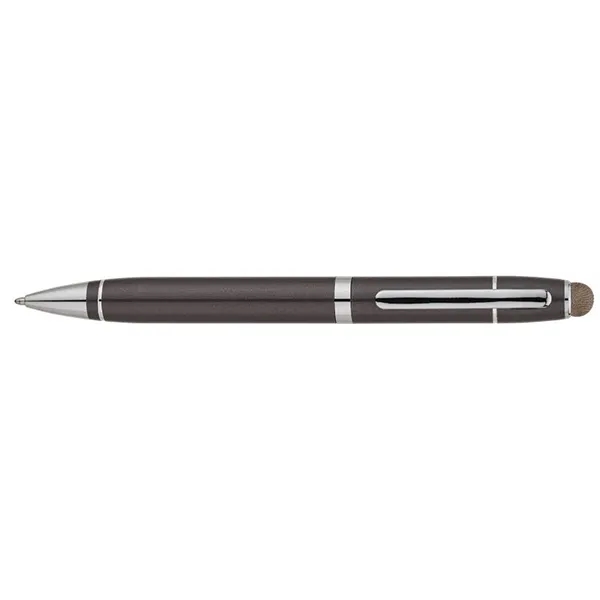 Twist action ballpoint pen with aluminum construction, chrome accents, twist tip,... from ASI 67866 Logomark/Valumark