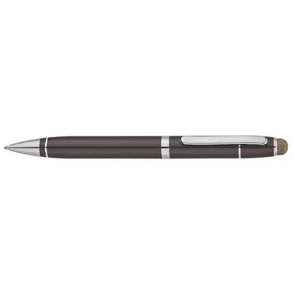 Twist action ballpoint pen with aluminum construction, chrome accents, twist tip,... from ASI 67866 Logomark/Valumark