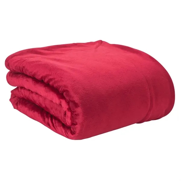 0.19" x 60" x 50" micro mink Sherpa blanket; includes vinyl... from ASI 67866 Logomark/Valumark