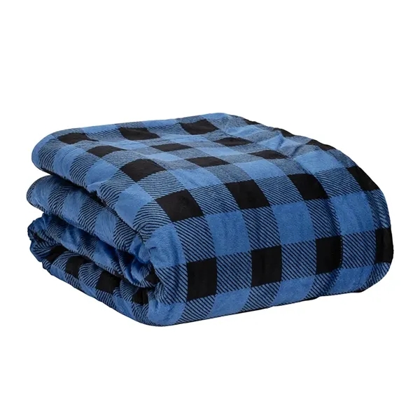 0.19" x 60" x 50" micro mink Sherpa blanket; includes vinyl... from ASI 67866 Logomark/Valumark