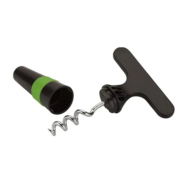 0.88" x 3.5" x 2.5" Pica ABS plastic and metal corkscrew... from ASI 67866 Logomark/Valumark / Valumark™