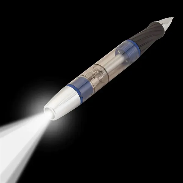 Multi-function ballpoint pen with twist-action mechanism, rubber grip, pocket screwdriver kit... from ASI 67866 Logomark/Valumark / Valumark™