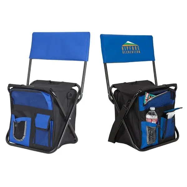 Cooler bag chair; 24-can capacity with 1 1/2" x 50" removable... from ASI 67866 Logomark/Valumark