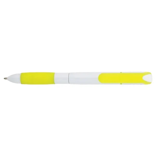 2-in-1 double ended twist-action ballpoint pen and highlight with soft silicone... from ASI 67866 Logomark/Valumark / Valumark™