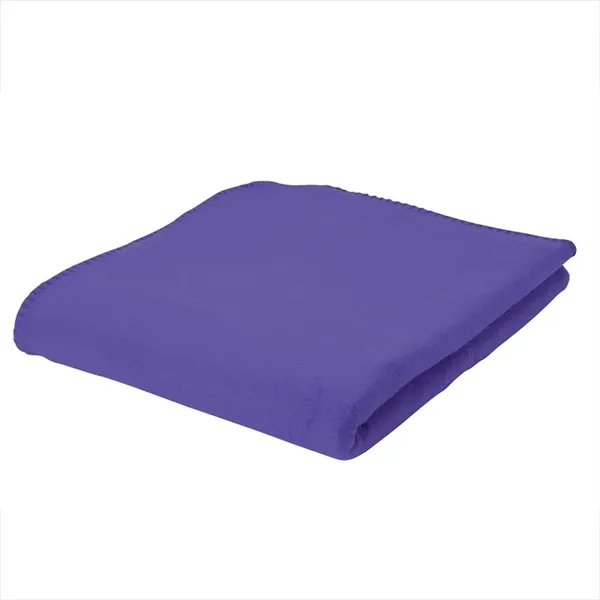 0.12" x 60" x 50" fleece blanket with color-matching whipstitch edging.... from ASI 67866 Logomark/Valumark / Valumark™