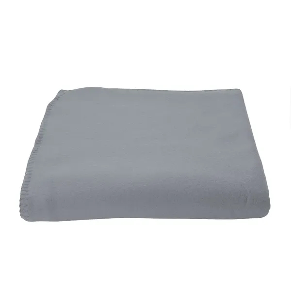 0.12" x 60" x 50" fleece blanket with color-matching whipstitch edging.... from ASI 67866 Logomark/Valumark / Valumark™