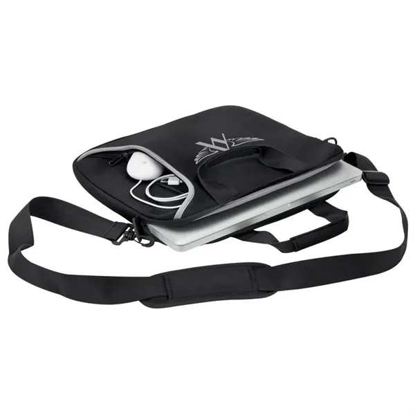 Laptop case with 1 1/2" x 48" removable and adjustable shoulder... from ASI 67866 Logomark/Valumark