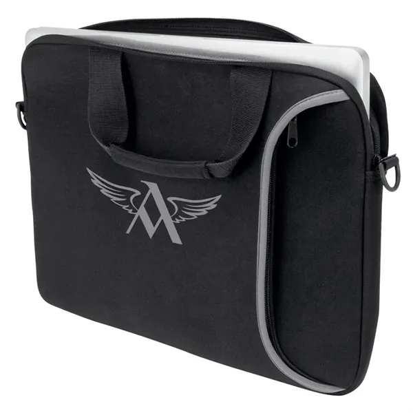 Laptop case with 1 1/2" x 48" removable and adjustable shoulder... from ASI 67866 Logomark/Valumark