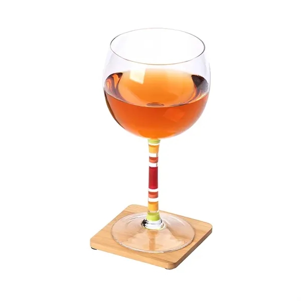 Brandon IV 4-Piece Bamboo Coaster Set... from ASI 67866 Logomark/Valumark