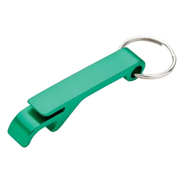0.56" x 3.25" x 0.44" bottle opener keyring with can tab... from ASI 67866 Logomark/Valumark / Valumark™