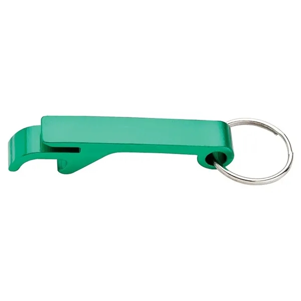 0.56" x 3.25" x 0.44" bottle opener keyring with can tab... from ASI 67866 Logomark/Valumark / Valumark™