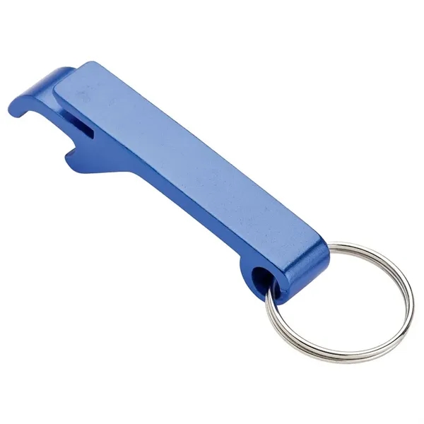 0.56" x 3.25" x 0.44" bottle opener keyring with can tab... from ASI 67866 Logomark/Valumark / Valumark™
