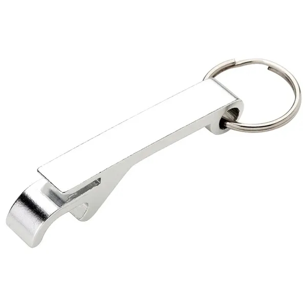 0.56" x 3.25" x 0.44" bottle opener keyring with can tab... from ASI 67866 Logomark/Valumark / Valumark™