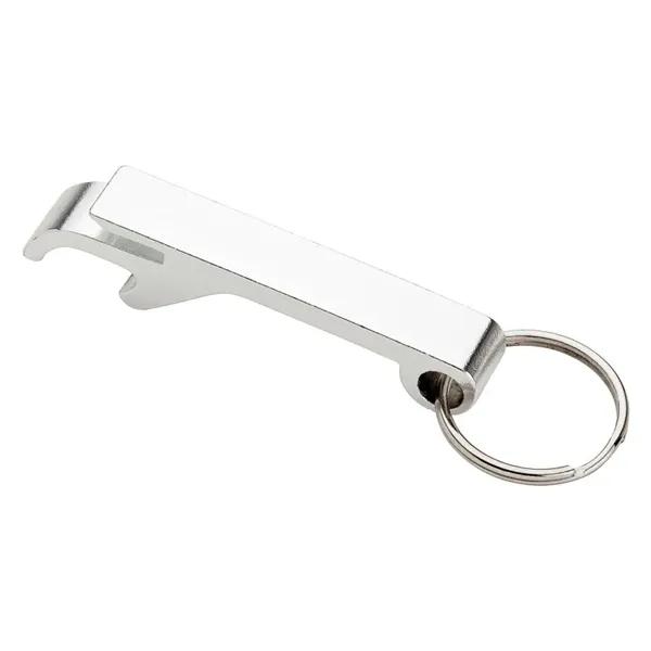 0.56" x 3.25" x 0.44" bottle opener keyring with can tab... from ASI 67866 Logomark/Valumark / Valumark™