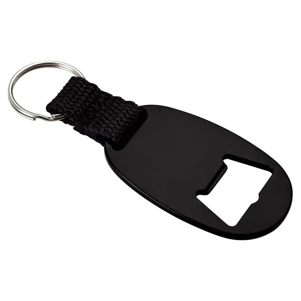 0.25" x 3.75" x 1.38" aluminum bottle opener keyring with web... from ASI 67866 Logomark/Valumark / Valumark™