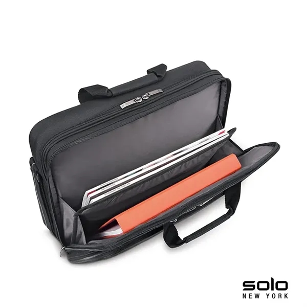 4.5" x 12.75" x 16.5" Solo Empire briefcase; includes 17" laptop... from ASI 67866 Logomark/Valumark