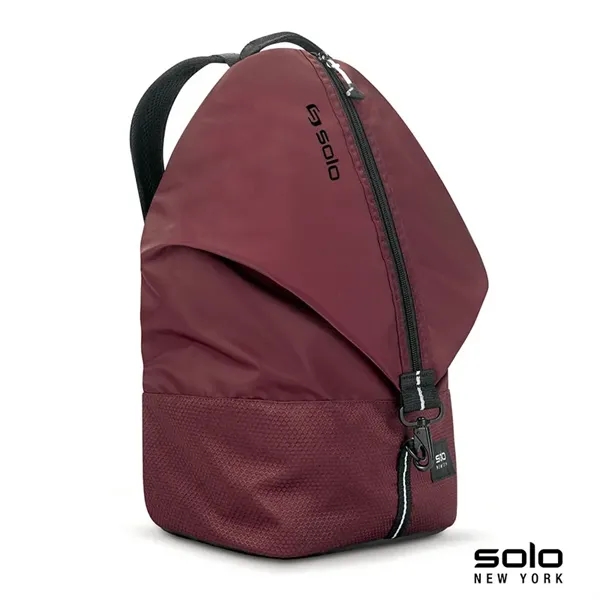 6" x 17" x 10.5" Solo Peak backpack with padded compartment... from ASI 67866 Logomark/Valumark