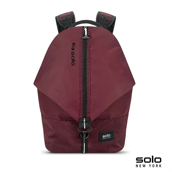 6" x 17" x 10.5" Solo Peak backpack with padded compartment... from ASI 67866 Logomark/Valumark