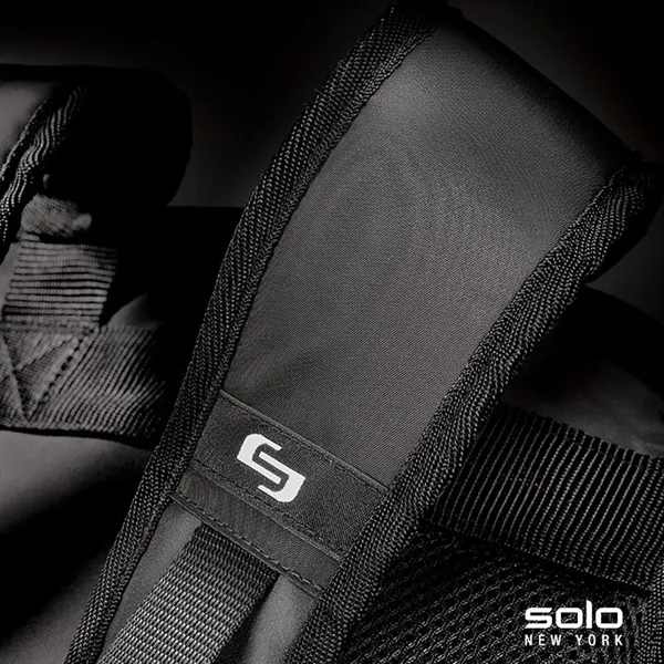 5.62" x 18.19" x 10.75" Solo Draft backpack with pocket for... from ASI 67866 Logomark/Valumark