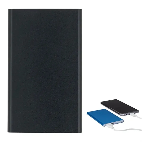 0.38" x 4.5" x 2.69" Epsilon mobile power bank with 4000mAh... from ASI 67866 Logomark/Valumark