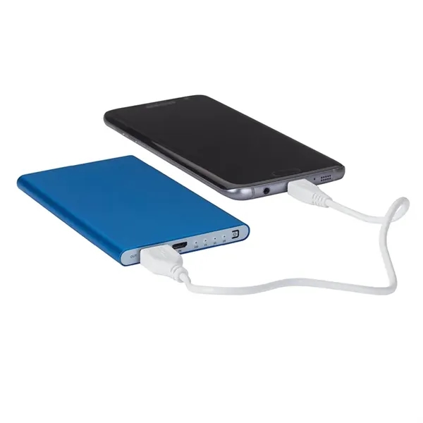 0.38" x 4.5" x 2.69" Epsilon mobile power bank with 4000mAh... from ASI 67866 Logomark/Valumark