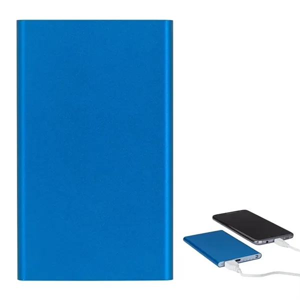 0.38" x 4.5" x 2.69" Epsilon mobile power bank with 4000mAh... from ASI 67866 Logomark/Valumark