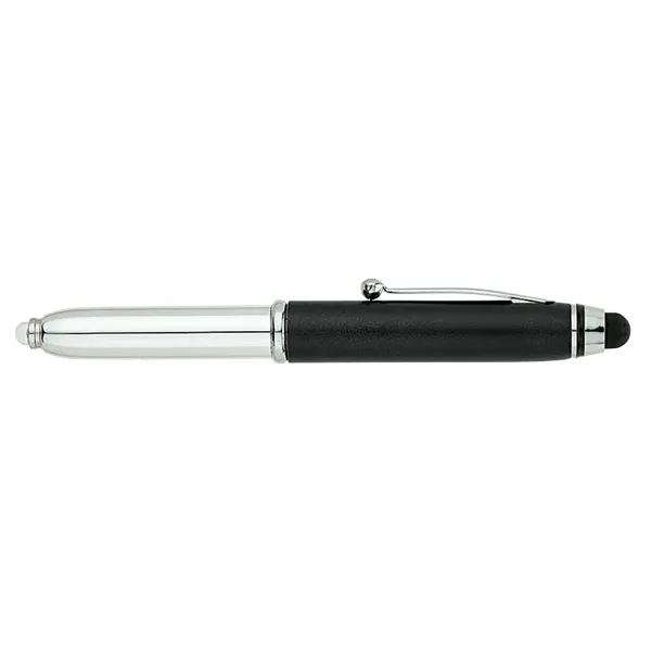 3-in-1 cap-off ballpoint pen with colored cap, chrome barrel and trims,... from ASI 67866 Logomark/Valumark / Valumark™