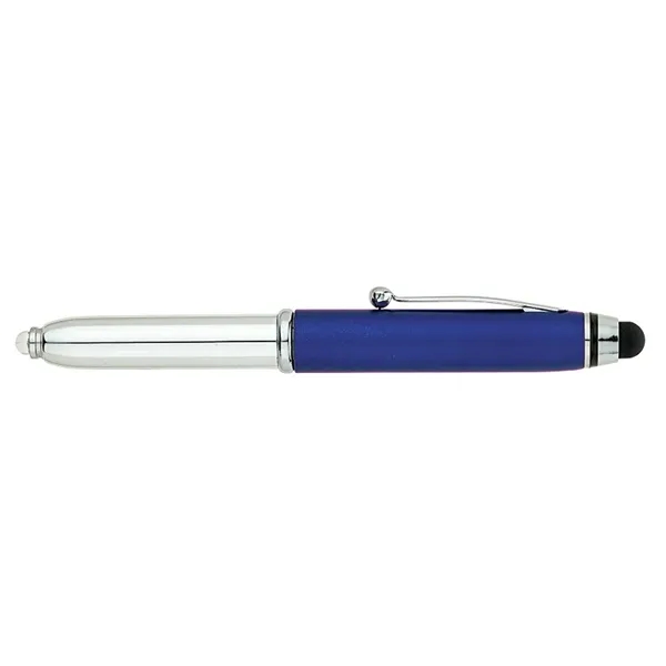 3-in-1 cap-off ballpoint pen with colored cap, chrome barrel and trims,... from ASI 67866 Logomark/Valumark / Valumark™
