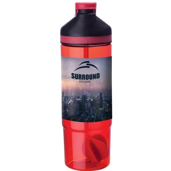 27 oz. Tritan shaker bottle; includes chug and sipper lid, straw,... from ASI 67866 Logomark/Valumark