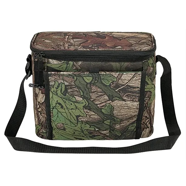 5.62" x 8.75" x 10.25" Huntwood camo 12-can cooler with heat-sealed... from ASI 67866 Logomark/Valumark