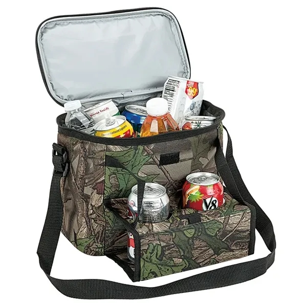 5.62" x 8.75" x 10.25" Huntwood camo 12-can cooler with heat-sealed... from ASI 67866 Logomark/Valumark