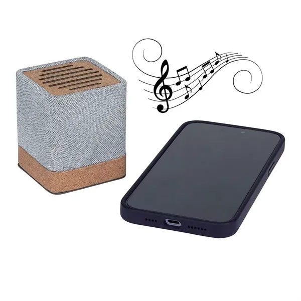 Grayson 5W RPET & Cork Wireless Speaker... from ASI 67866 Logomark/Valumark