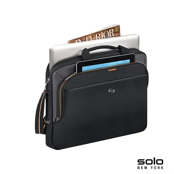 3" x 11.5" x 16" Solo Ace slim brief; includes padded... from ASI 67866 Logomark/Valumark