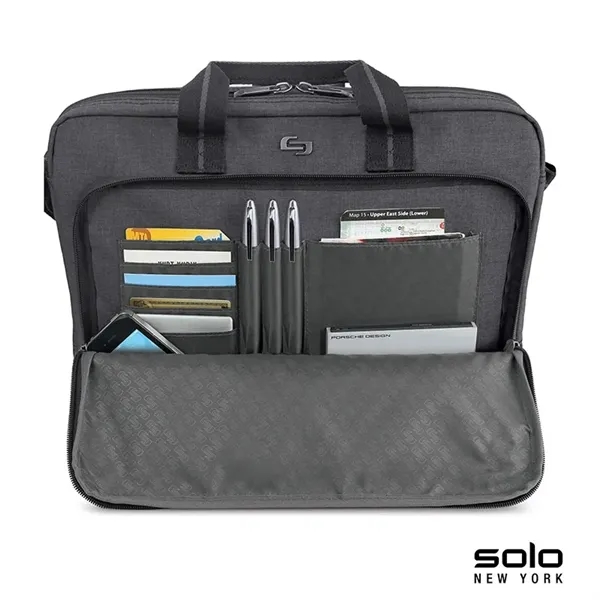 3" x 11.5" x 16" Solo Astor slim brief with padded... from ASI 67866 Logomark/Valumark