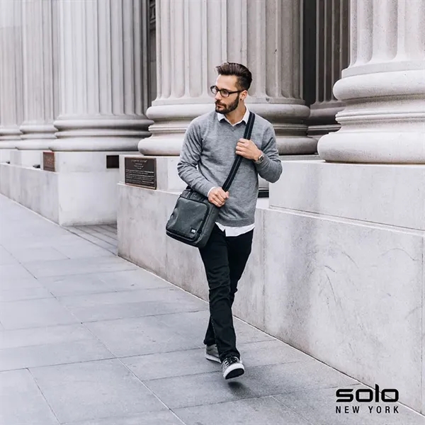 3" x 11.5" x 16" Solo Astor slim brief with padded... from ASI 67866 Logomark/Valumark