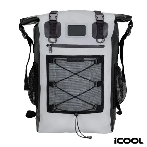 Waterproof cooler backpack; 42-qt capacity with removable 30-can PEVA-lined cooler.... from ASI 67866 Logomark/Valumark