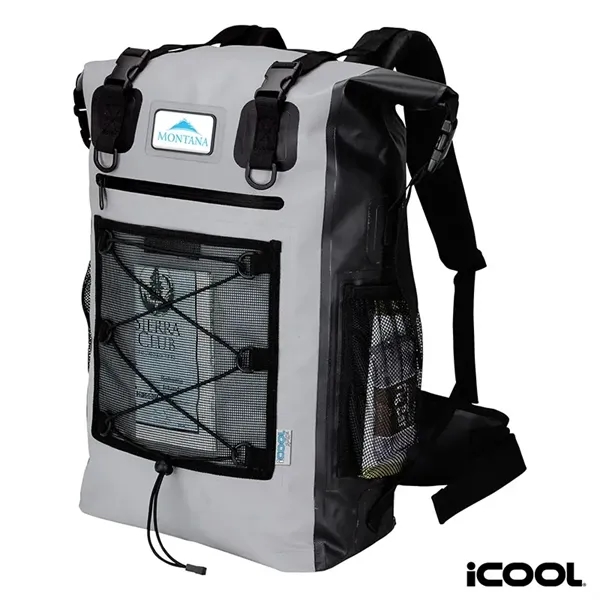 Waterproof cooler backpack; 42-qt capacity with removable 30-can PEVA-lined cooler.... from ASI 67866 Logomark/Valumark