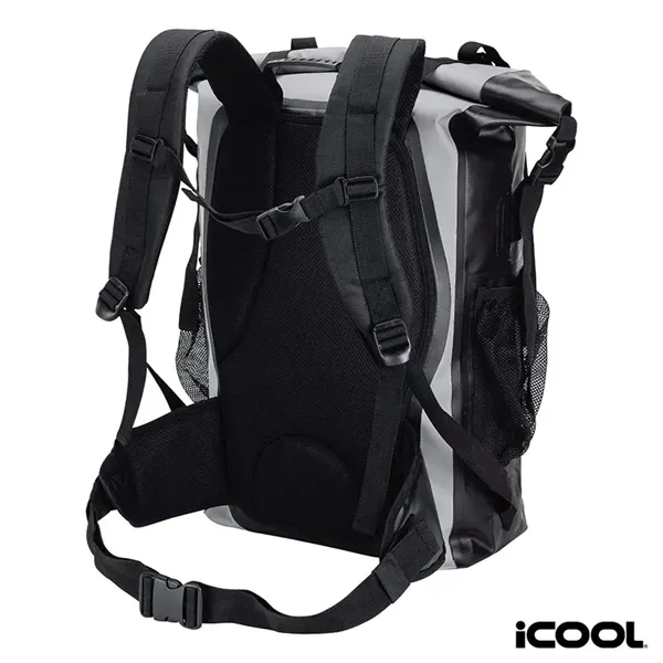 Waterproof cooler backpack; 42-qt capacity with removable 30-can PEVA-lined cooler.... from ASI 67866 Logomark/Valumark