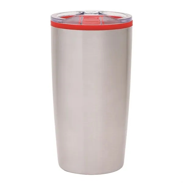 3.44" x 6.88" x 3.69" Outback 20-ounce double-wall stainless steel tumbler... from ASI 67866 Logomark/Valumark / Valumark™