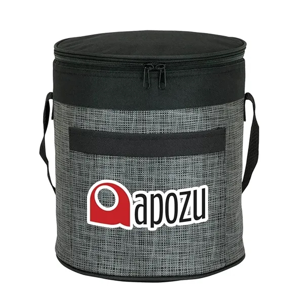 14-can barrel cooler made with foil-lined insulation; includes 1" x 19... from ASI 67866 Logomark/Valumark / Valumark™