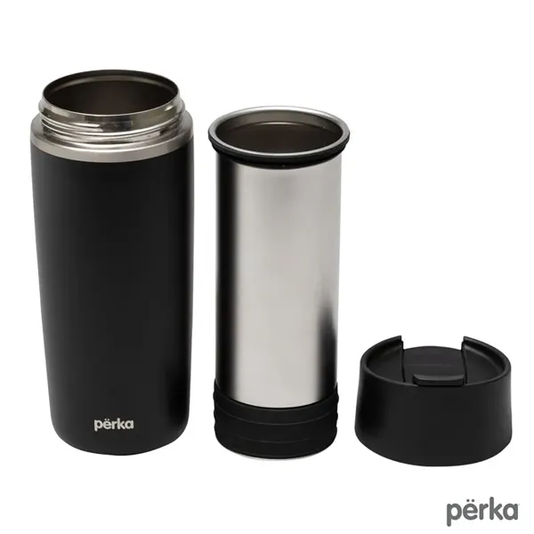 Perka® Macchiato 12 oz. Double Wall Coffee/Tea Press Mug... from ASI 67866 Logomark/Valumark