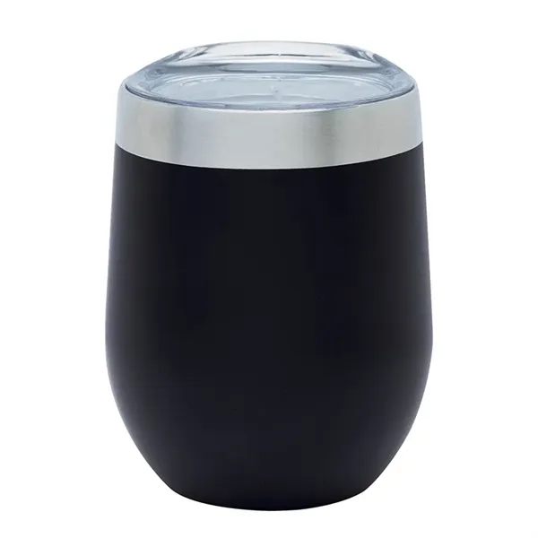 3.25" x 4.5" x 3.12" Brisbane 12-ounce stainless steel wine tumbler... from ASI 67866 Logomark/Valumark