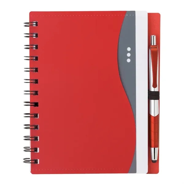 Bellevue Junior Notebook w/Stylus Pen... from ASI 67866 Logomark/Valumark