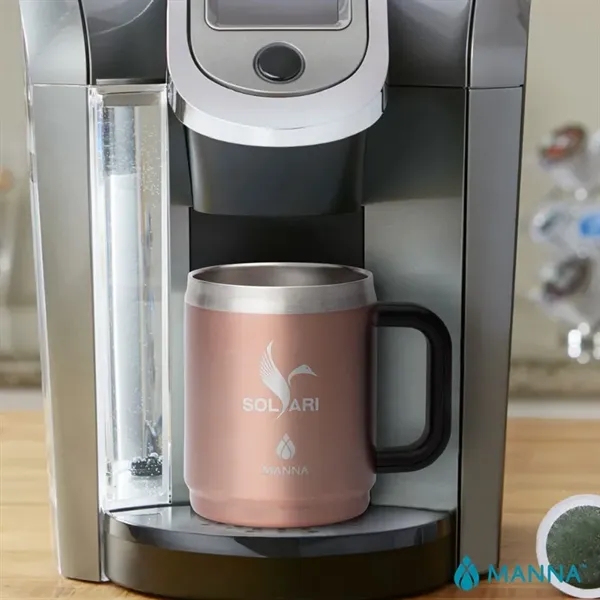 3.62" x 4.62" x 5" Manna™ Boulder 14-ounce double-wall stainless steel... from ASI 67866 Logomark/Valumark