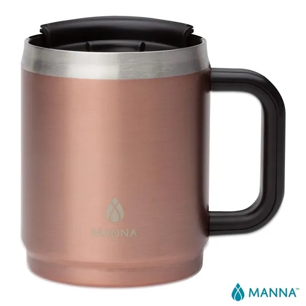 3.62" x 4.62" x 5" Manna™ Boulder 14-ounce double-wall stainless steel... from ASI 67866 Logomark/Valumark