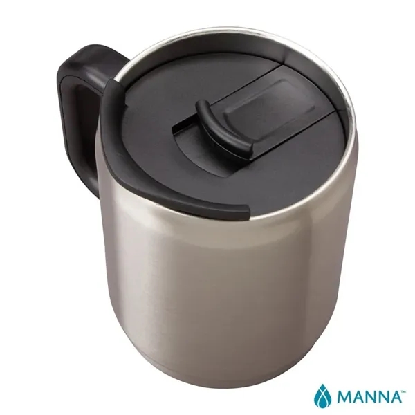 3.62" x 4.62" x 5" Manna™ Boulder 14-ounce double-wall stainless steel... from ASI 67866 Logomark/Valumark